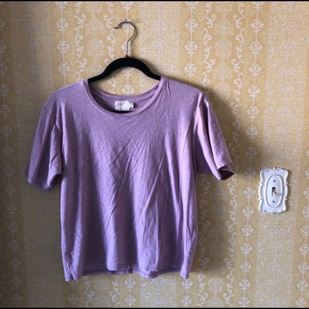 Nation LTD T-shirt, purple, size small